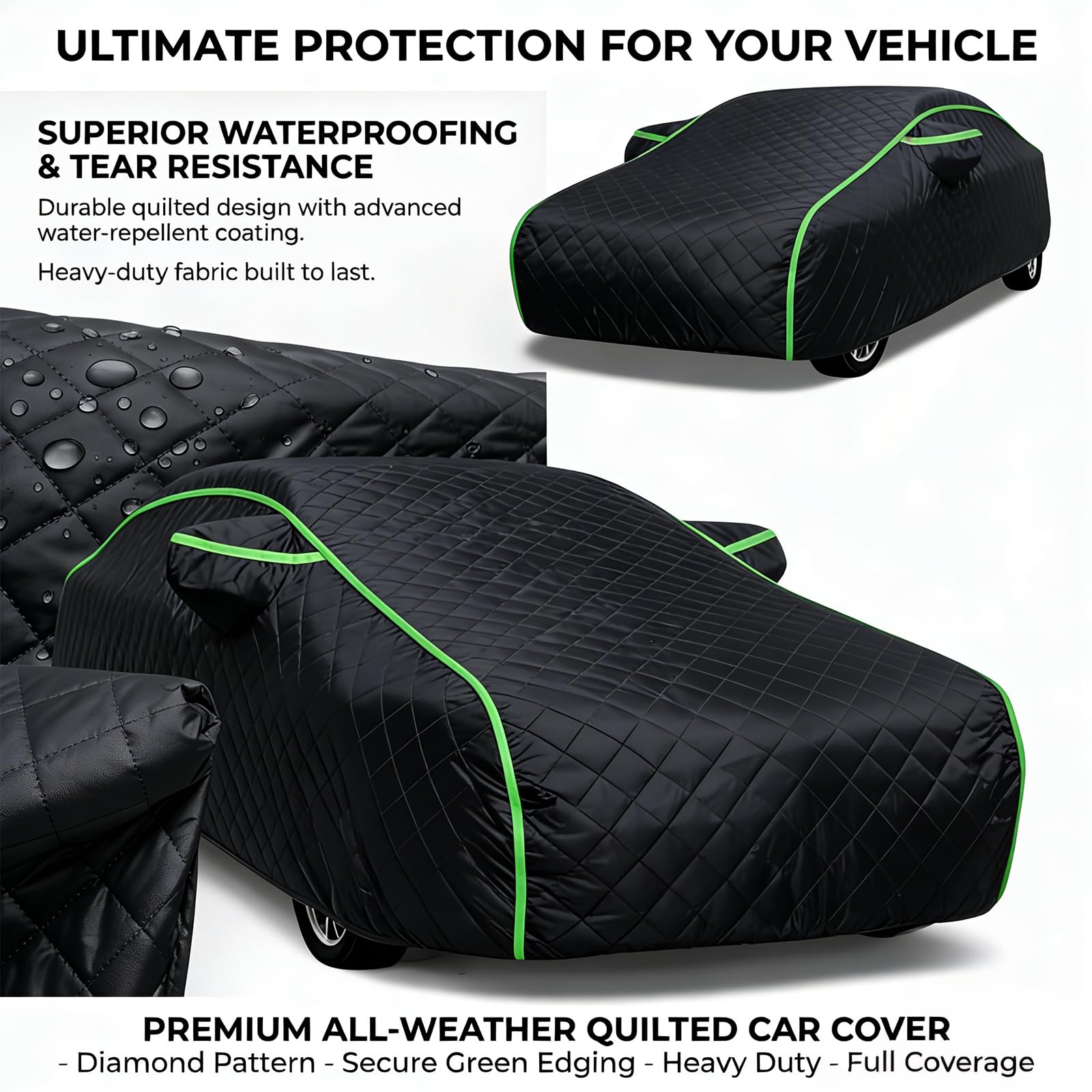 Telo Antigrandine Auto per Suzuki Vitara Hybrid 2023-2026，Telo Auto Antigrandine Felpato Imbottita dal sole, Totale Traspirante Impermeabile Protezione Completa