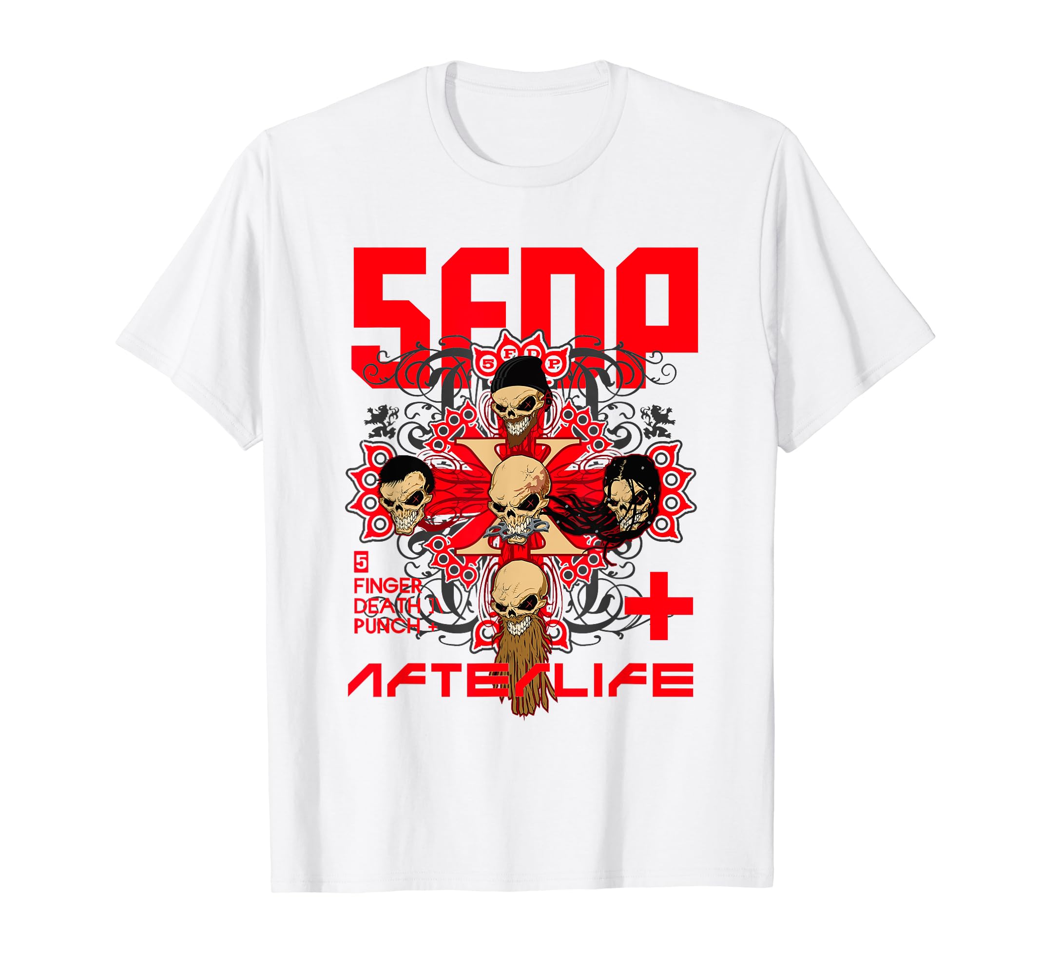 Five Finger Death Punch5FDP – Afterlife White T-Shirt