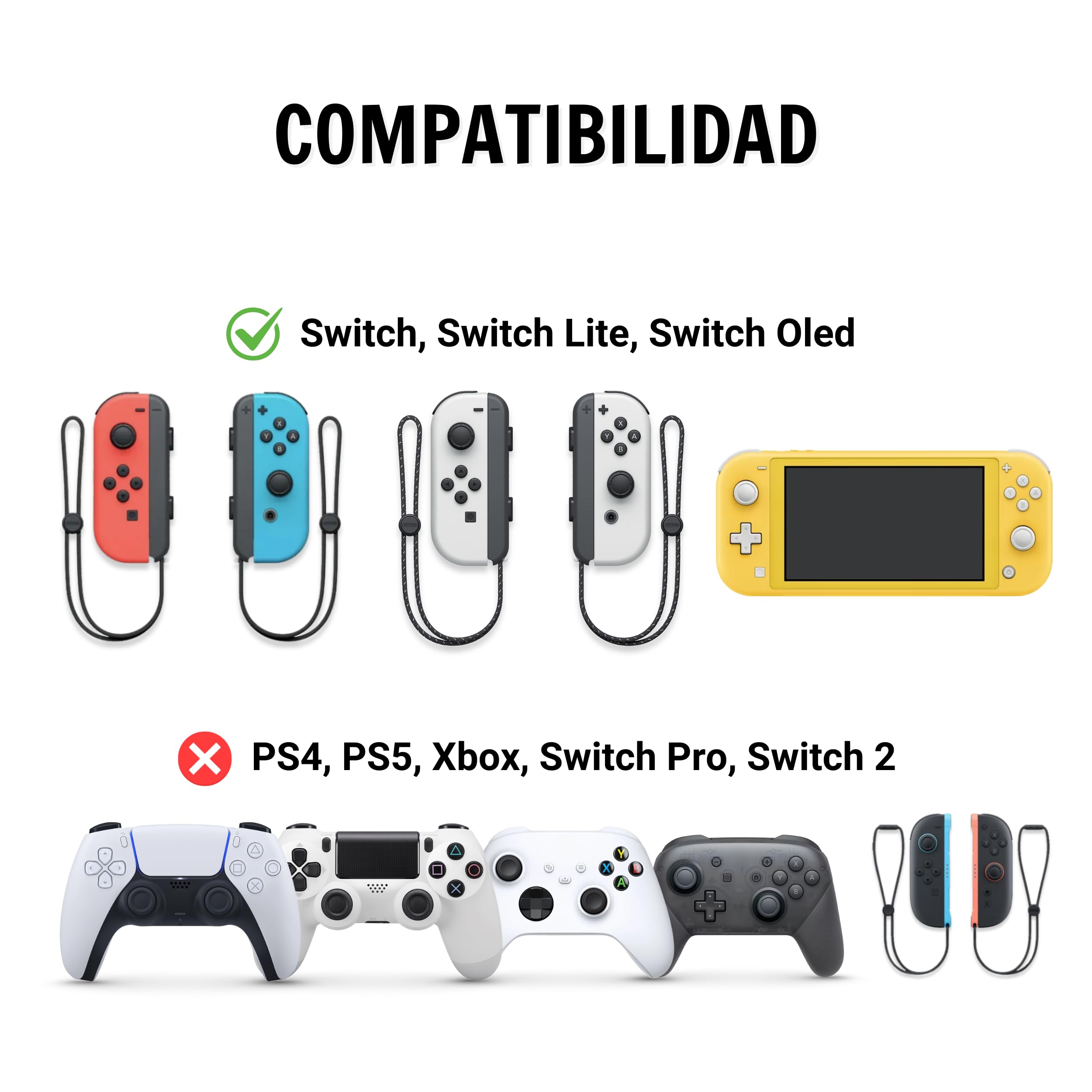 MME Thumb Grips compatibles con Nintendo Switch 1, Tapas de Joystick para Nintendo Switch, Silicona Suave y Duradera, Accesorios Compatibles con Switch 1 Lite OLED (Mario)