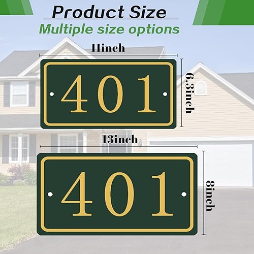 Miniatura 51 de Placa de dirección acrílica personalizada, letrero de dirección horizontal, utilizado para casa, puerta, calle o buzón Hengkuan-2