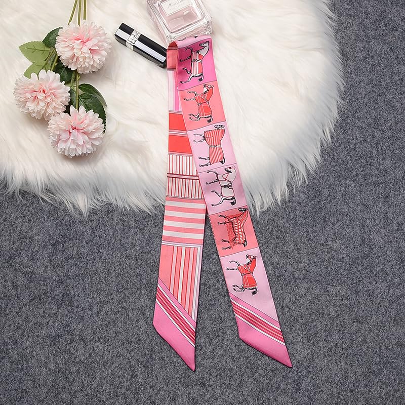 Image of Pure Mulberry Silk Scarf - Lightweight Neckerchief，Packed Handbag Band Hair Neck Scarves for Fashion Gifts