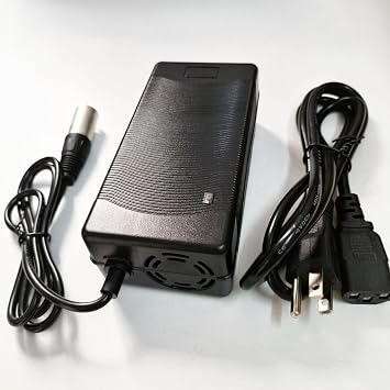 [Verified Fit] 84V 3A Fast Charger 3-Pin XLR Plug for 72 Volt Lithium Battery for 72V (20S) 12AH 20AH 30AH and More 72V Devices 84 Volt 3 Amp Max Power Supply