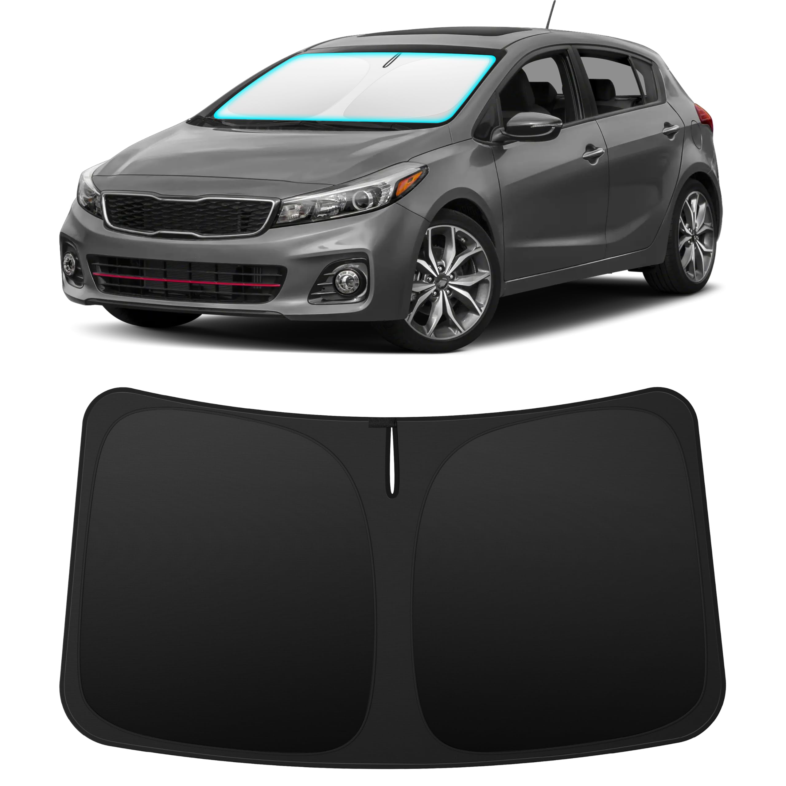 INSAUTO Custom Fit Windshield Sun Shade for Kia Forte 2014-2018