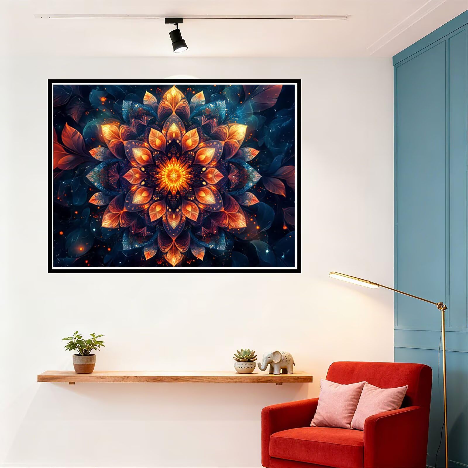 Sogno Dipingere con i Numeri Adulti Mandala Dipingere con i Numeri Regalo Bambina 7 Anni, Hobby Creativi Adulti Painting by Numbers Kit Pittura Bambini, Decora Casa 90x120cm Senza Cornice H - 743