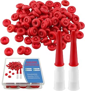 10 Pcs Caulk Tube Sealer Caps, Caulking Gun Tip Caps, Caulking Tool Accessory, Caulk Sealer Saver for Open Caulking Tube Sealing and Preserving, with Storage Box for Easy Storage