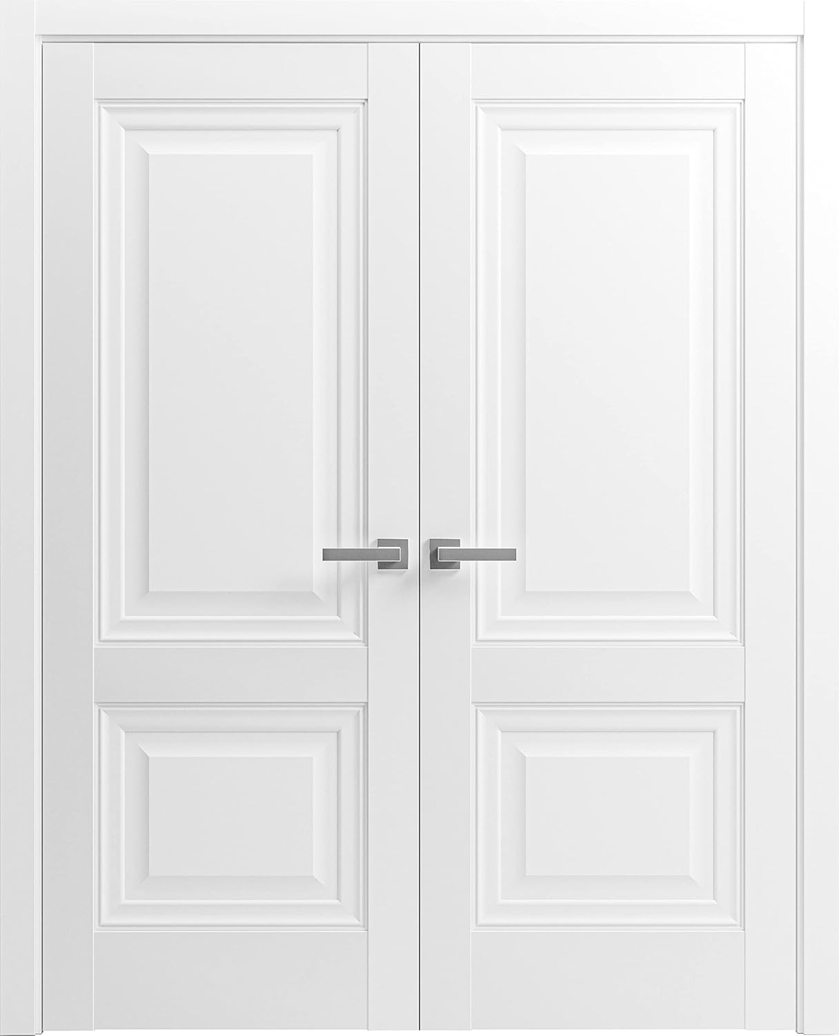 SARTODOORS Interior Solid French Double Doors 48 x 80 inches | Lucia
