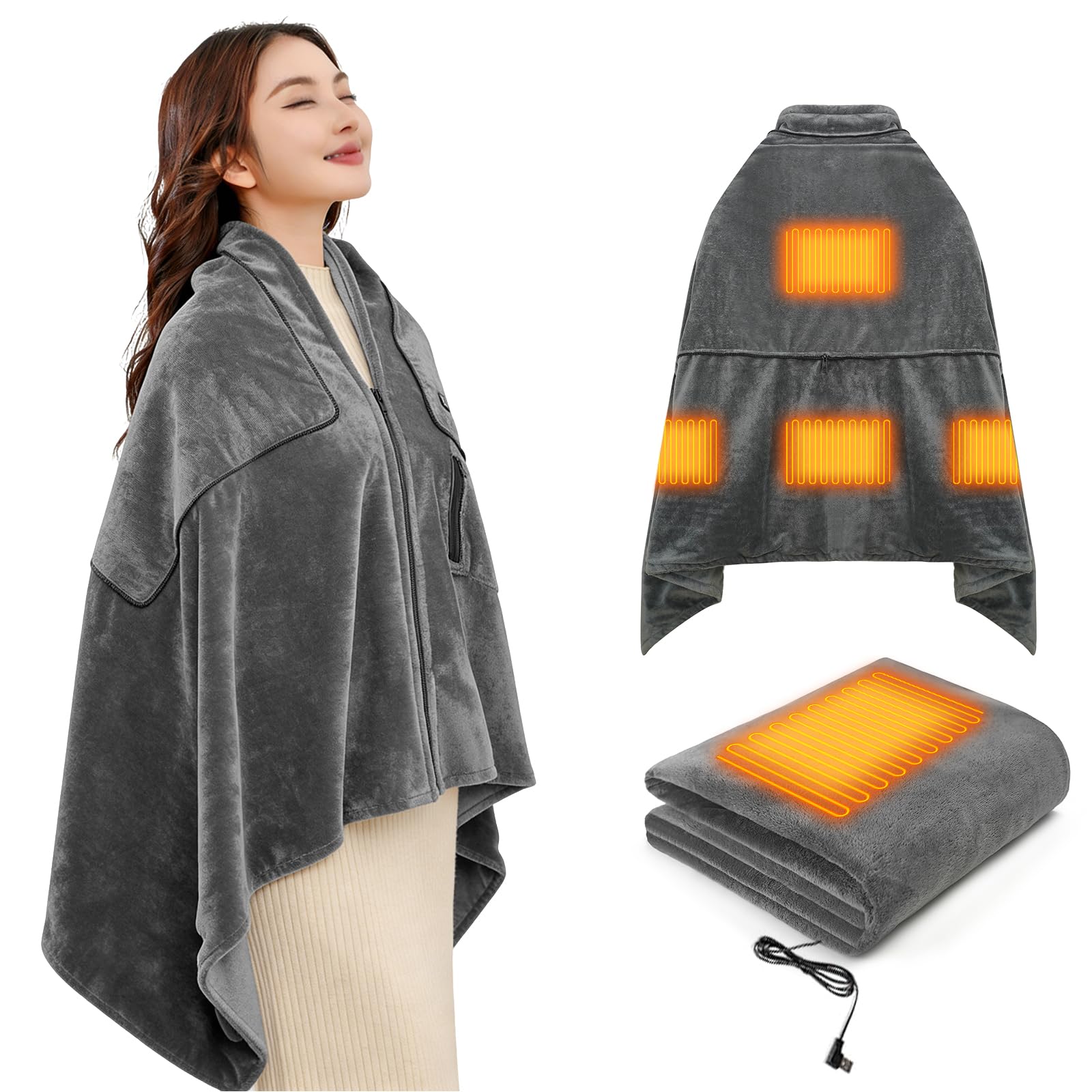 Wikcieh USB電気毛布 160×80cm