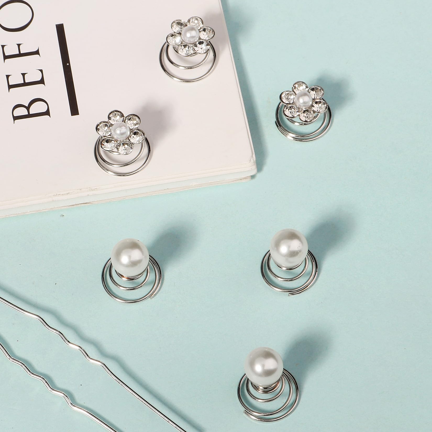 12 sztuk perłowych kryształowych spinek do włosów dla panny młodej akcesoria do włosów dla kobiet ślubne treski do włosów dla panny młodej vintage dekoracje do włosów dla panny młodej druhny