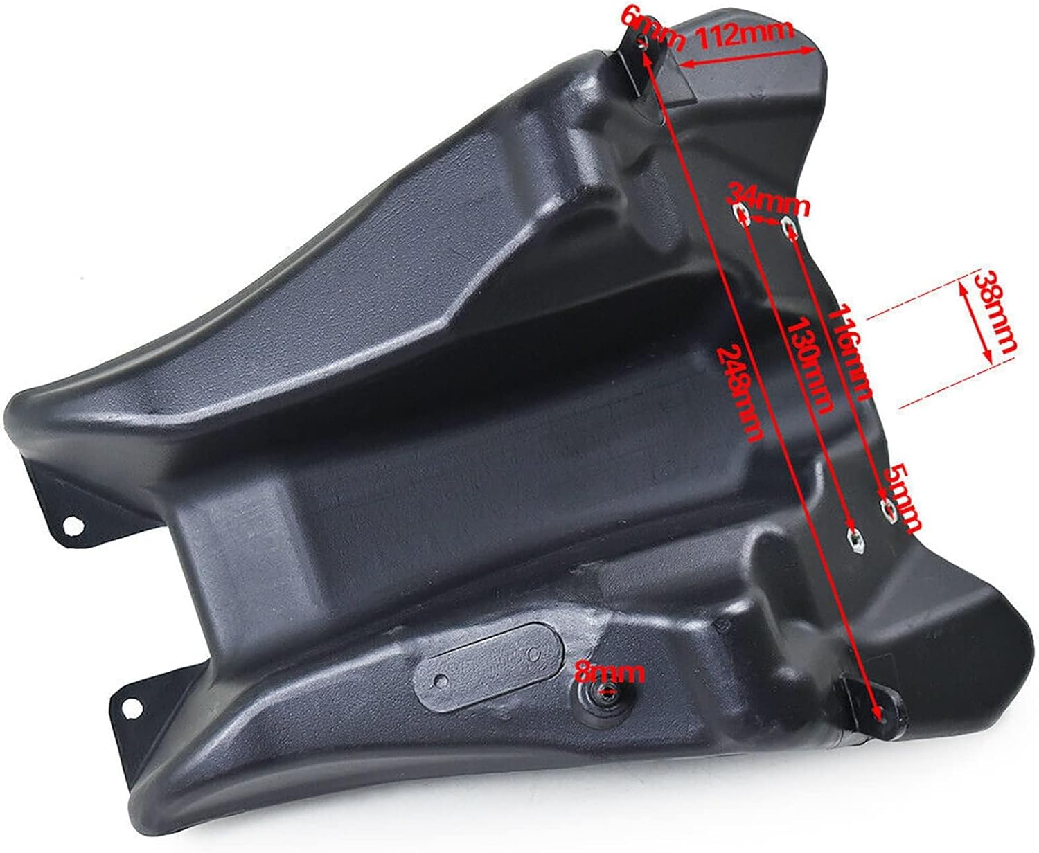 ABS Plastic Fender Fairing Body Work Kit + Gas Fuel Tank For TTR110 TTR 110 TTR110E Pit Pro SSR170 SDG Motorcycle Pit Dirt Bikes Full Fairing Kit 110cc 140cc 150cc 125cc (White)