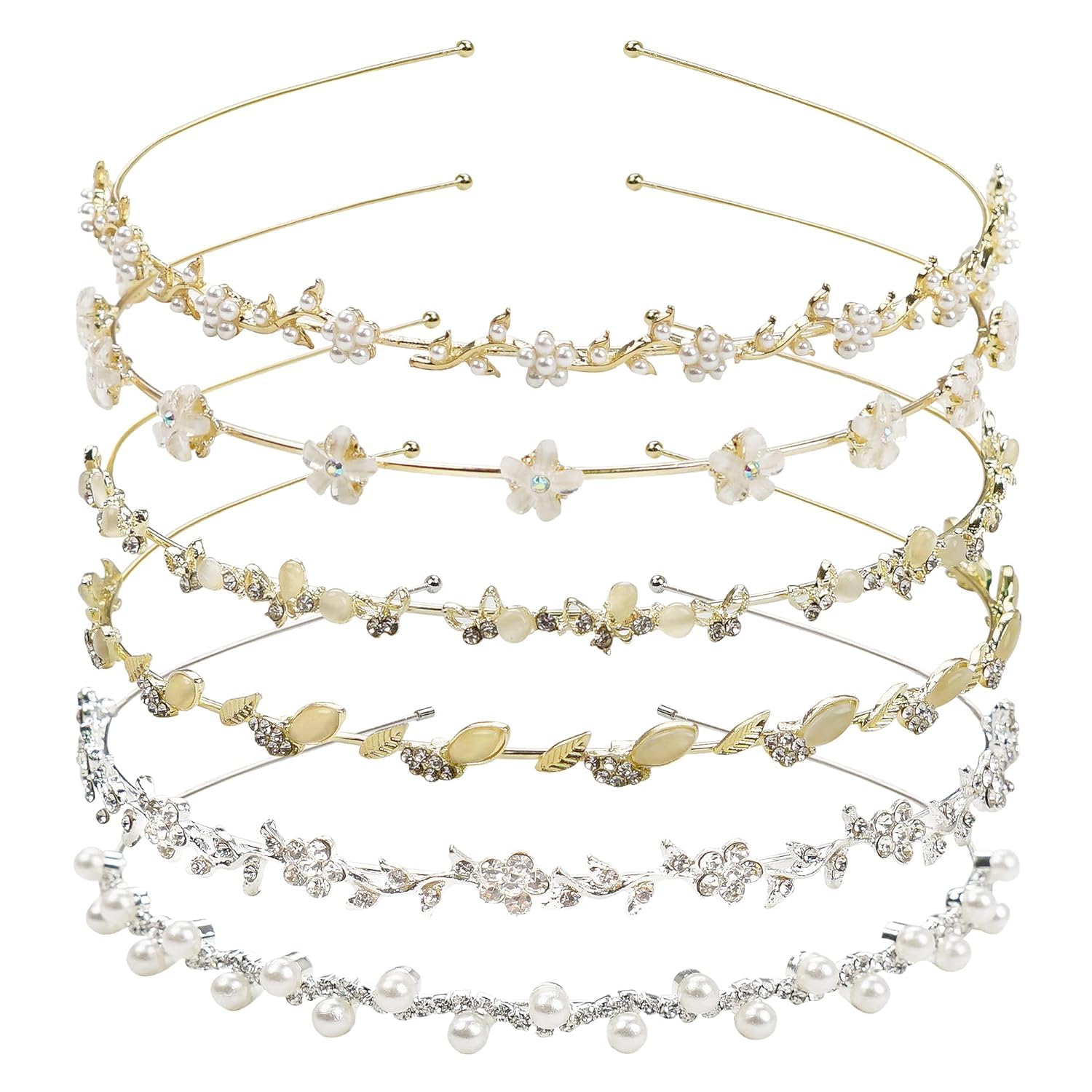 Adornish 2 Pcs Rhinestone Headbands Women Gold Metal Headband Flower Leaf Stone (B0CQWNWVBD) Amazon Price History, Amazon Price Tracker