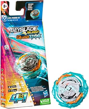 Beyblade Burst QuadStrike, Single Pack Zeal Nyddhog N8, Toy for Children from 8 Years