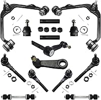 Vista 35 de Detroit Axle - Kit de suspensión frontal de 15 piezas para Jeep Grand Cherokee 99-04 1999 2000 2001 2002 2003 2004, brazos de control superior e