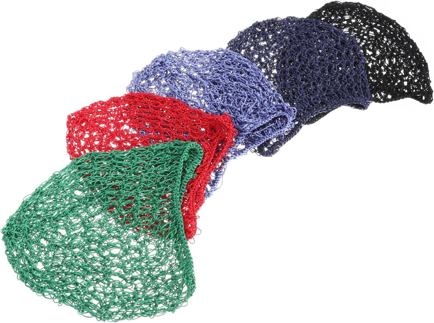 Didiseaon 5pcs Handmade Crochet Hair Net Caps Elastic...