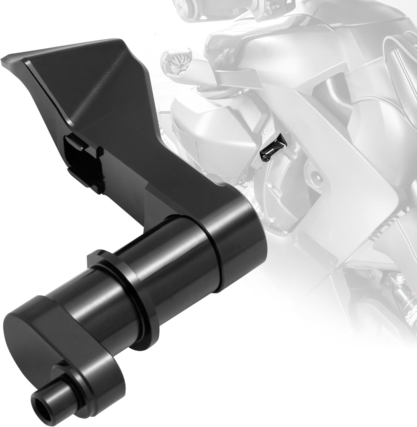 Parking Brake Lever for Can-Am Ryker Billet Aluminum Parking Brake Lever Compatible with Can-Am Ryker, Ryker Rally Edition, Sport, 600, 900 2019-2024 (Black)