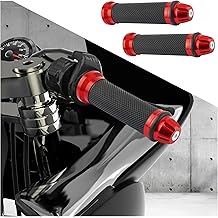 2PCS Motorcycle Handlebar Grips,7/8" & 1" Motorcycle Grips Tuning Accessories Compatible with Honda,Yamaha,Suzuki,Personalized Motorcycle Grips Covers for Car Decoration (Red)