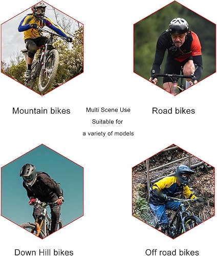 Miniatura 4 de AYNEFY Adhesivo protector de marco de bicicleta, PVC evita que se amarillee, cinta decorativa para marco de bicicleta para motos de montaña para