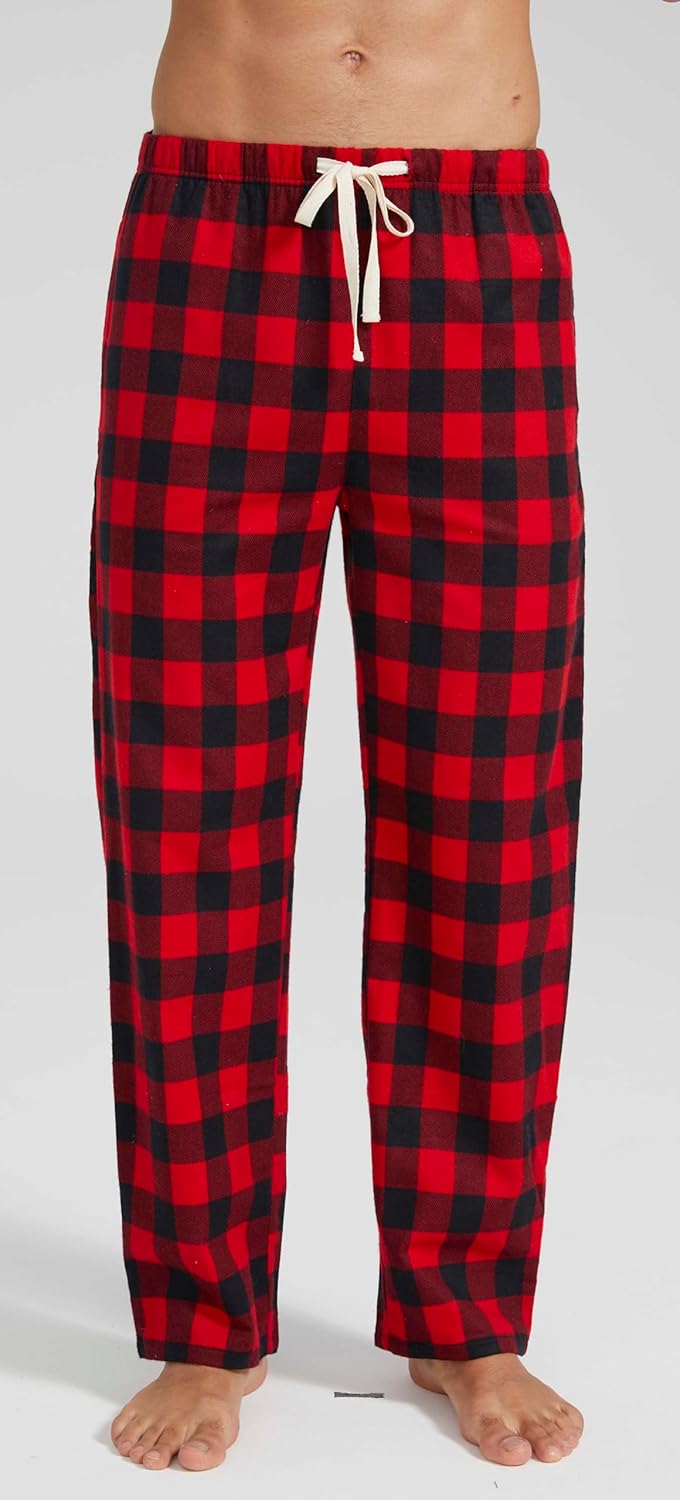 HiddenValor Mens Plaid Cotton Pajama Lounge Pants - Image 6