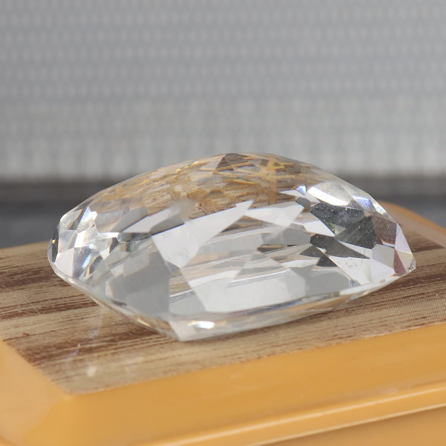 GEMHUB White Topaz Cushion Cut Loose Gemstone