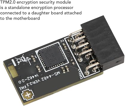 Acogedor TPM2.0 Module with SLB 9672 for MSI Motherboards, Encryption Security Module with SPI Interface, Standalone Processor, Supports10 11