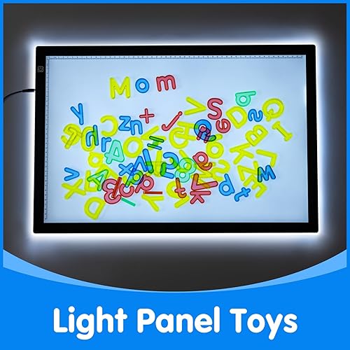 Miniatura 6 de 66 piezas de letras y números translúcidos - Juguetes de mesa ligeros, manipuladores y accesorios para un aprendizaje mejorado y diversión