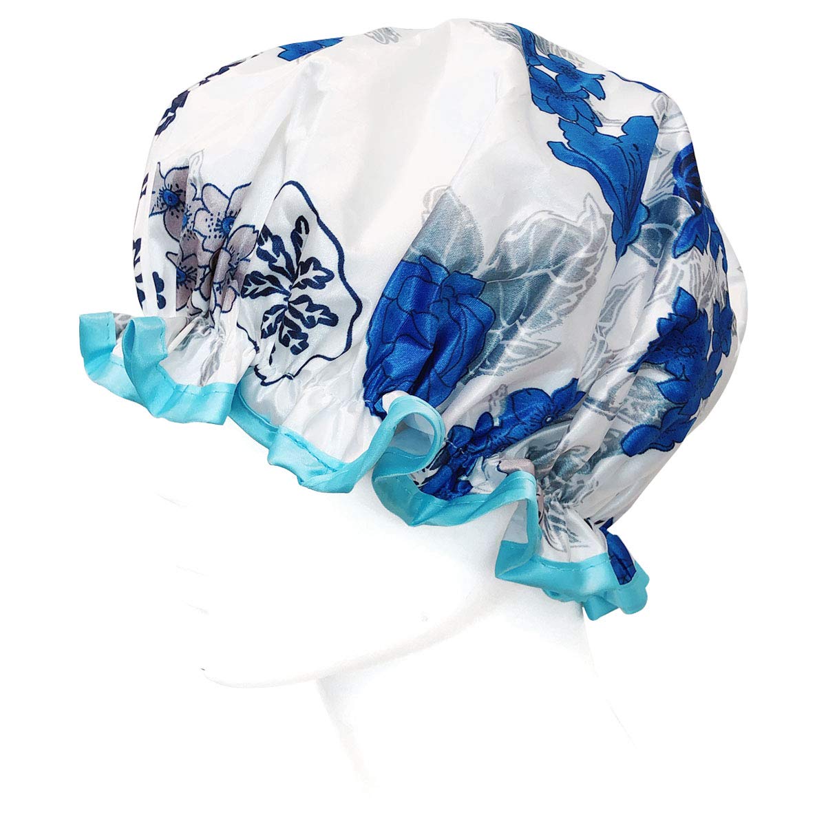 Wrapables Stilvolle Duschhaube, doppellagig, wasserdicht, 4 Stück