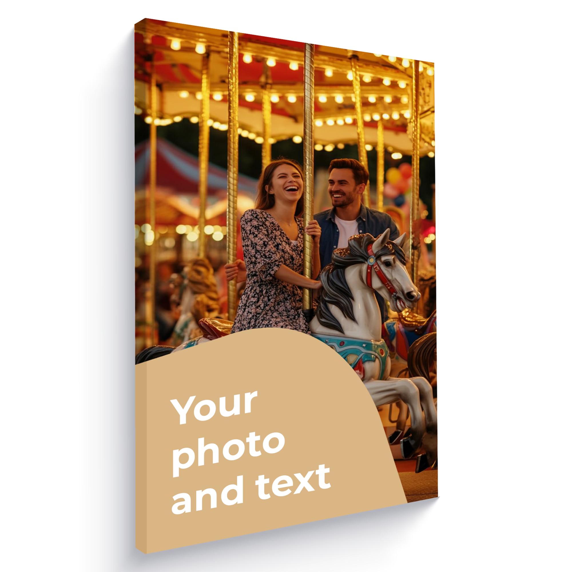 Cimpress Photo Canvas Print, Add Your Own Photo, Logo or Text, 30 x 20 cm, Custom Wall Art Decoration for Home or Office, Personalised Photo Gift for Anniversaries, Family and Friends