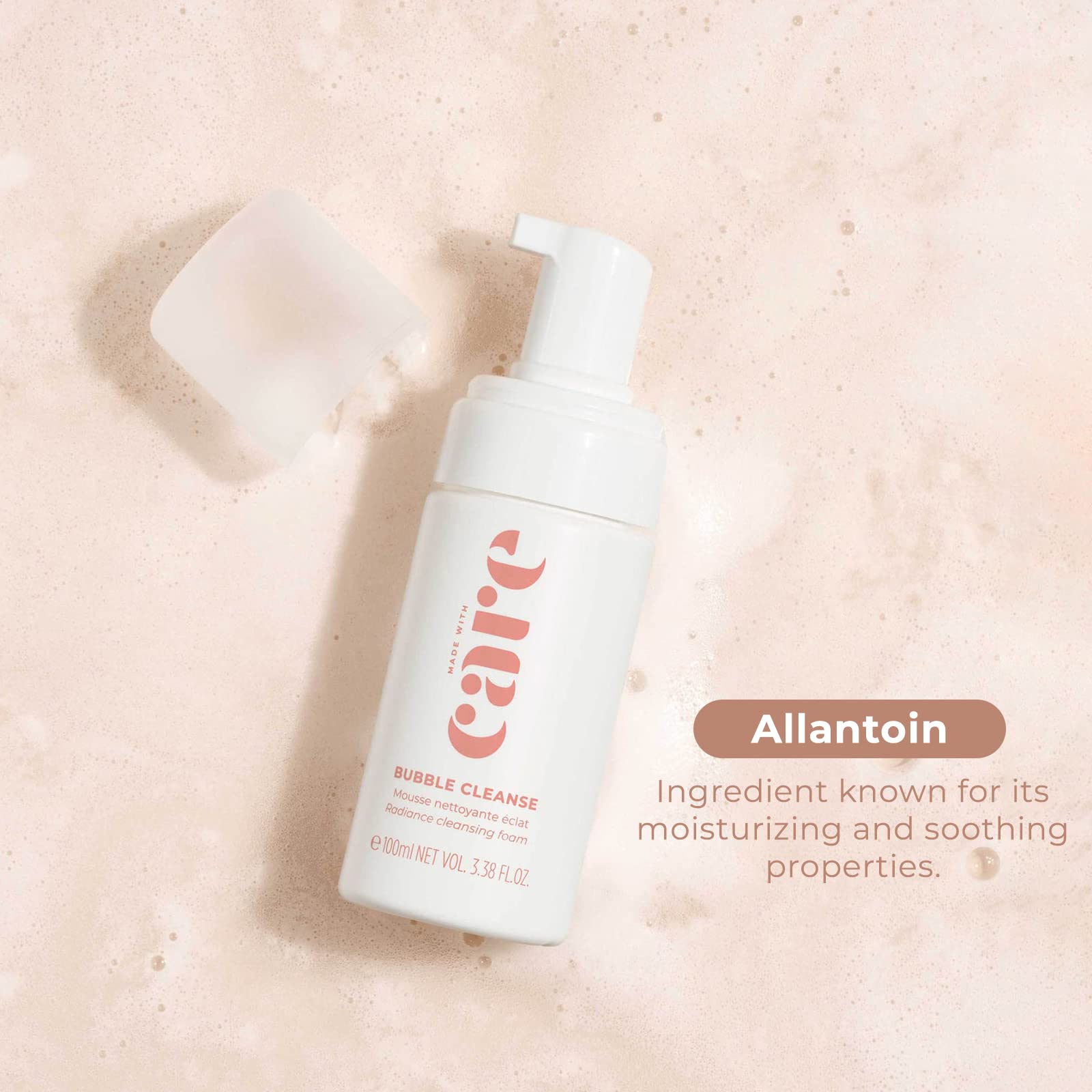 I BUBBLE CLEANSE - Mousse Nettoyante Visage Éclat - En Douceur et Sans Dessécher - Nettoyant Visage - Tous types de peaux, 100ml