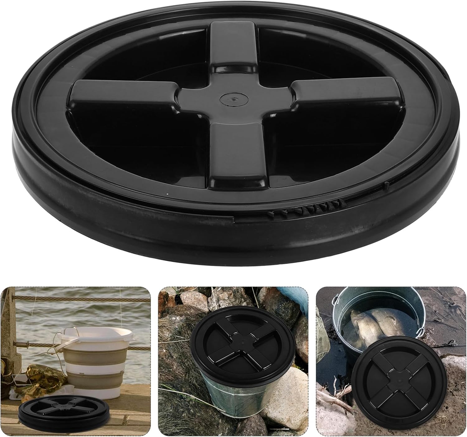 GLEAVI Bucket Lid Sealing Water Jug Lid Reusable Water Bucket Cover Material Easy to Install for Car Wash