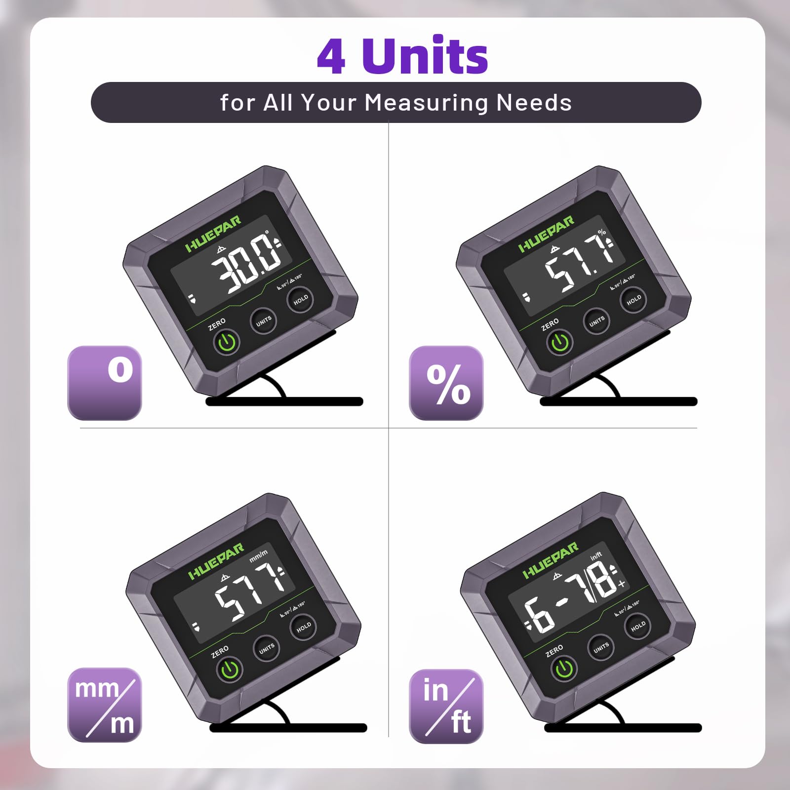 Huepar Digital Angle Finder - Precision Measurement Tool -8