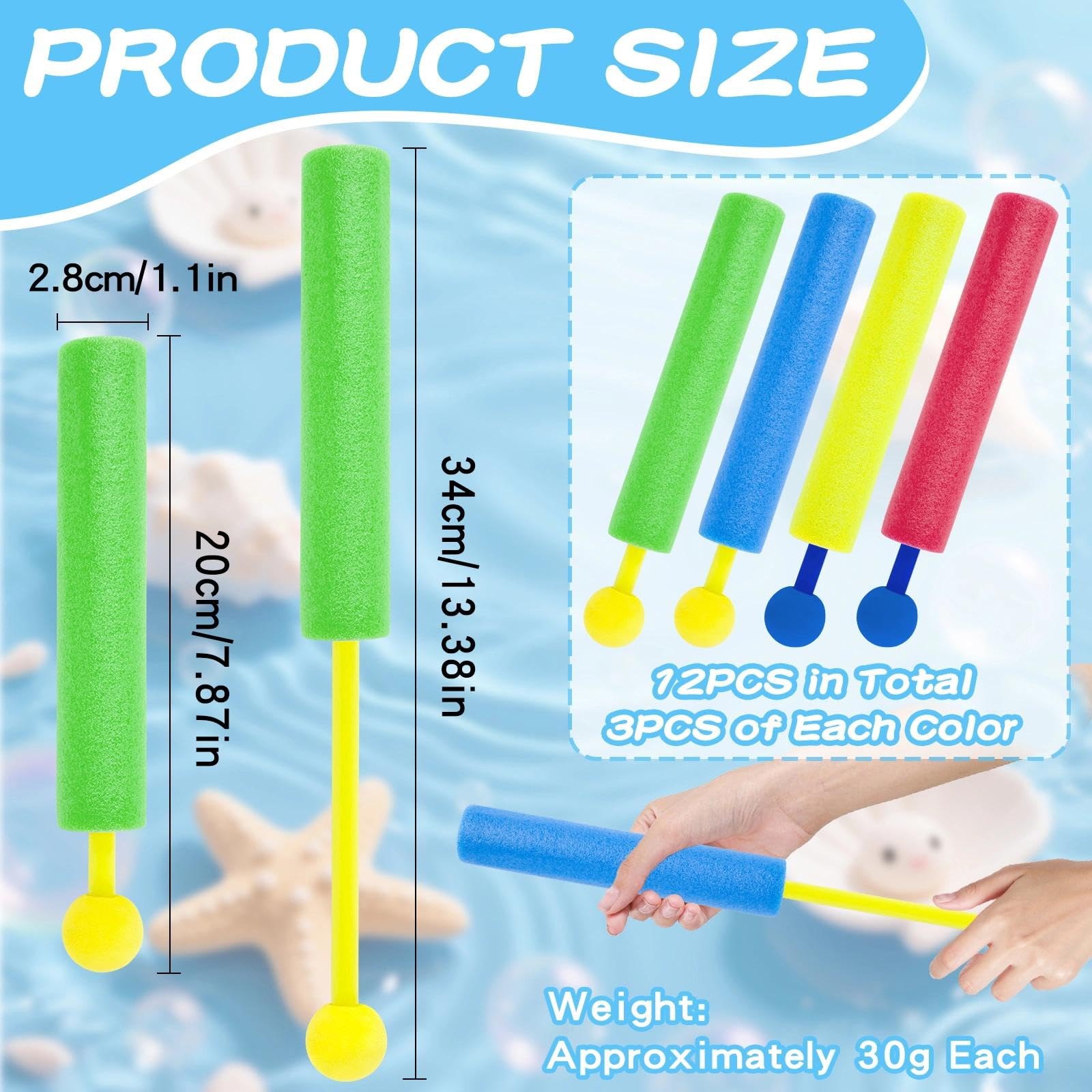 Pistolet à Eau Enfant Pistolets à Eau Mousse Fusil à Eau Longue Portée