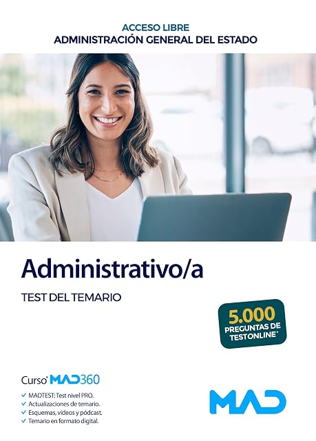 Portada de Administrativo-a de la Administración General del Estado . Test