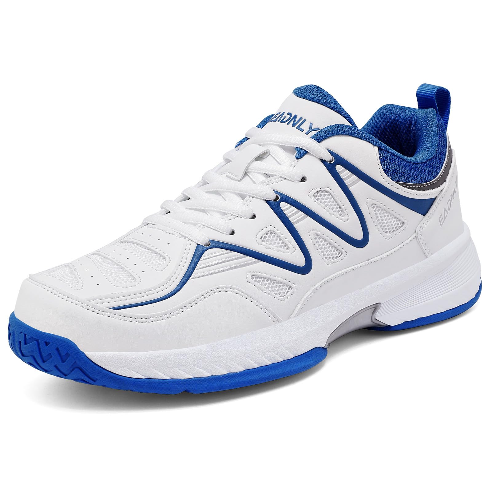 Mens Tennis Shoes Extra Wide Pickleball Shoes for Men Lightweight Non Slip Sneakers All Court