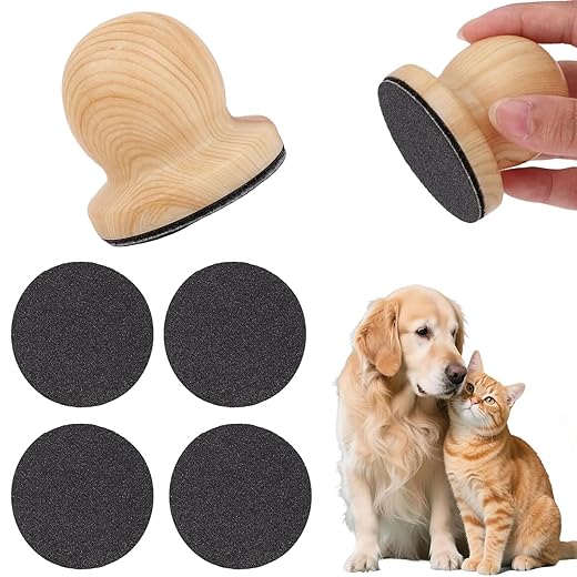 Generic Dog Nail File with 4 Pcs Replacement Frosted Sheets, Scratch Board Pad for Dog and Cat Nails Grinder