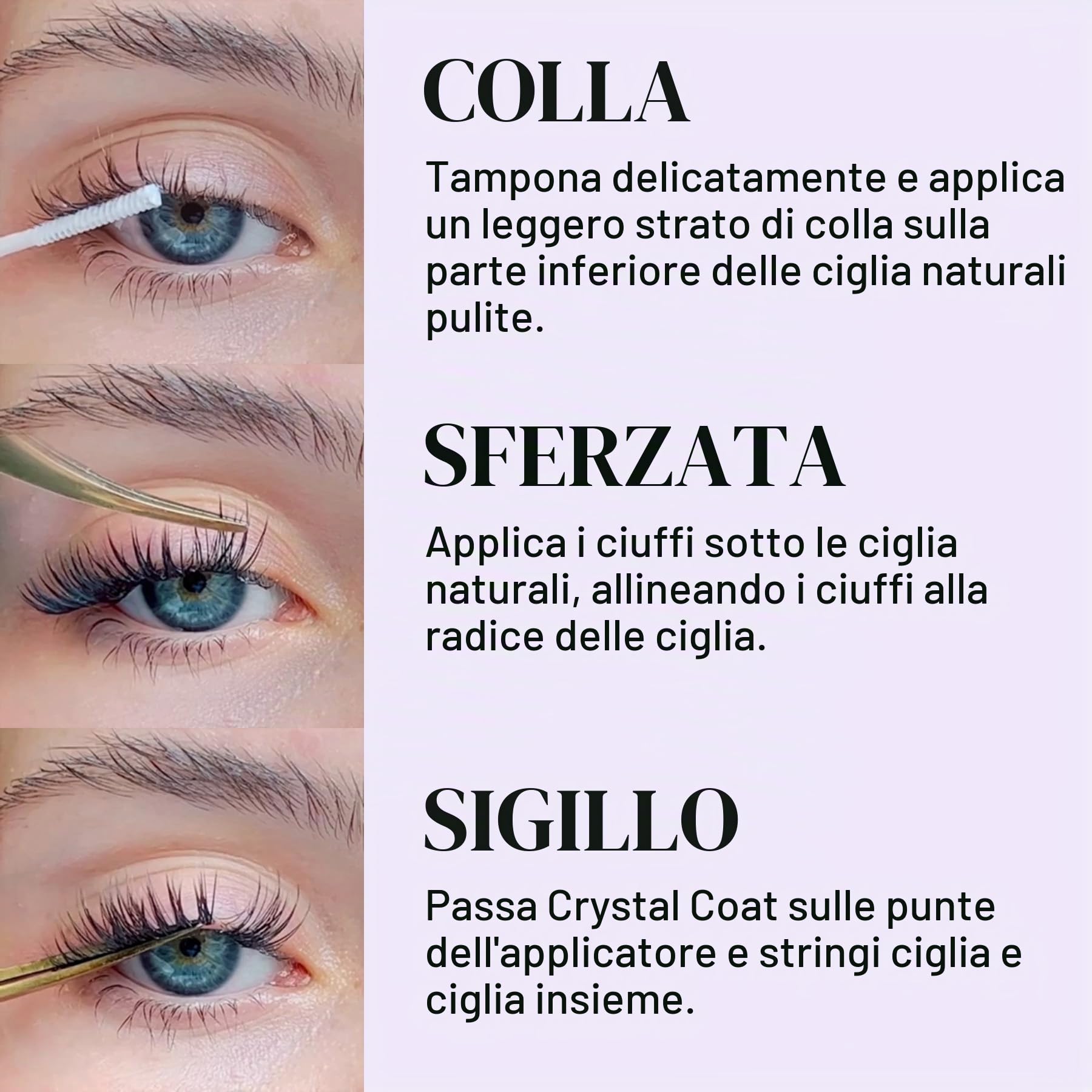 Lilac St. Lilac Pro Colla per ciglia appositamente formulata per l'applicazione delle ciglia, per l'uso con tutti gli stili di ciglia viola