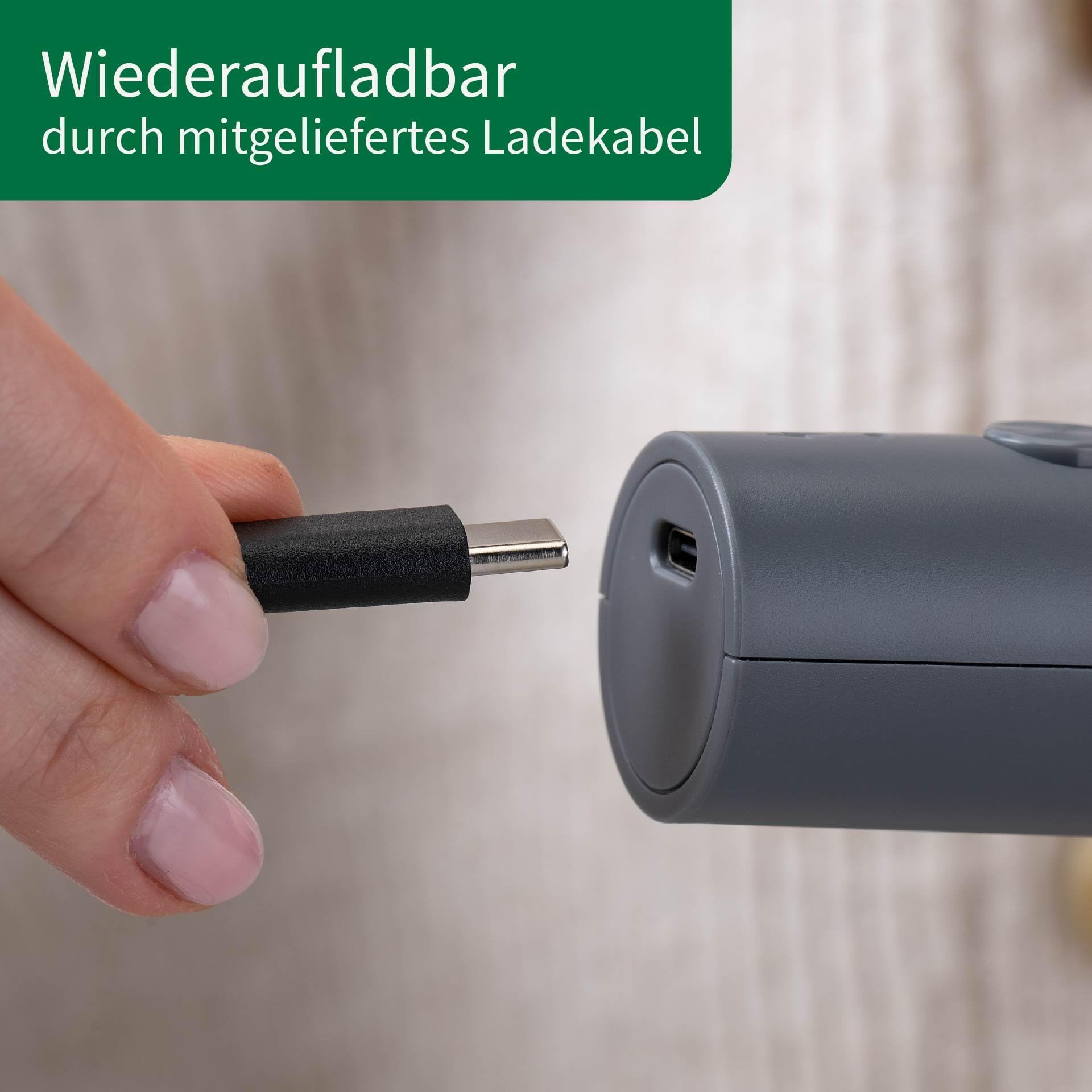 Chefkoch incontra Fackelmann - Montalatte elettrico con 2 fruste, ricaricabile USB-C, 3 velocità, grigio scuro