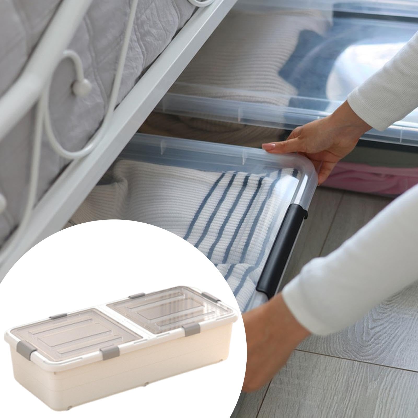 Organizer Scorrevole Per Scarpe E Vestiti Con Ruote | ruote silenziose, per scarpe e vestiti, facile accesso, design scorrevole