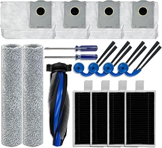 Replacement Parts Compatible with ECOVACS DEEBOT T90 PRO Omni Robot Vacuum | T90 Omni, Includes 1 main brush, 2 rollers, 4 filters, 4 side brushes, 4 dust bags & 2 screwdrivers