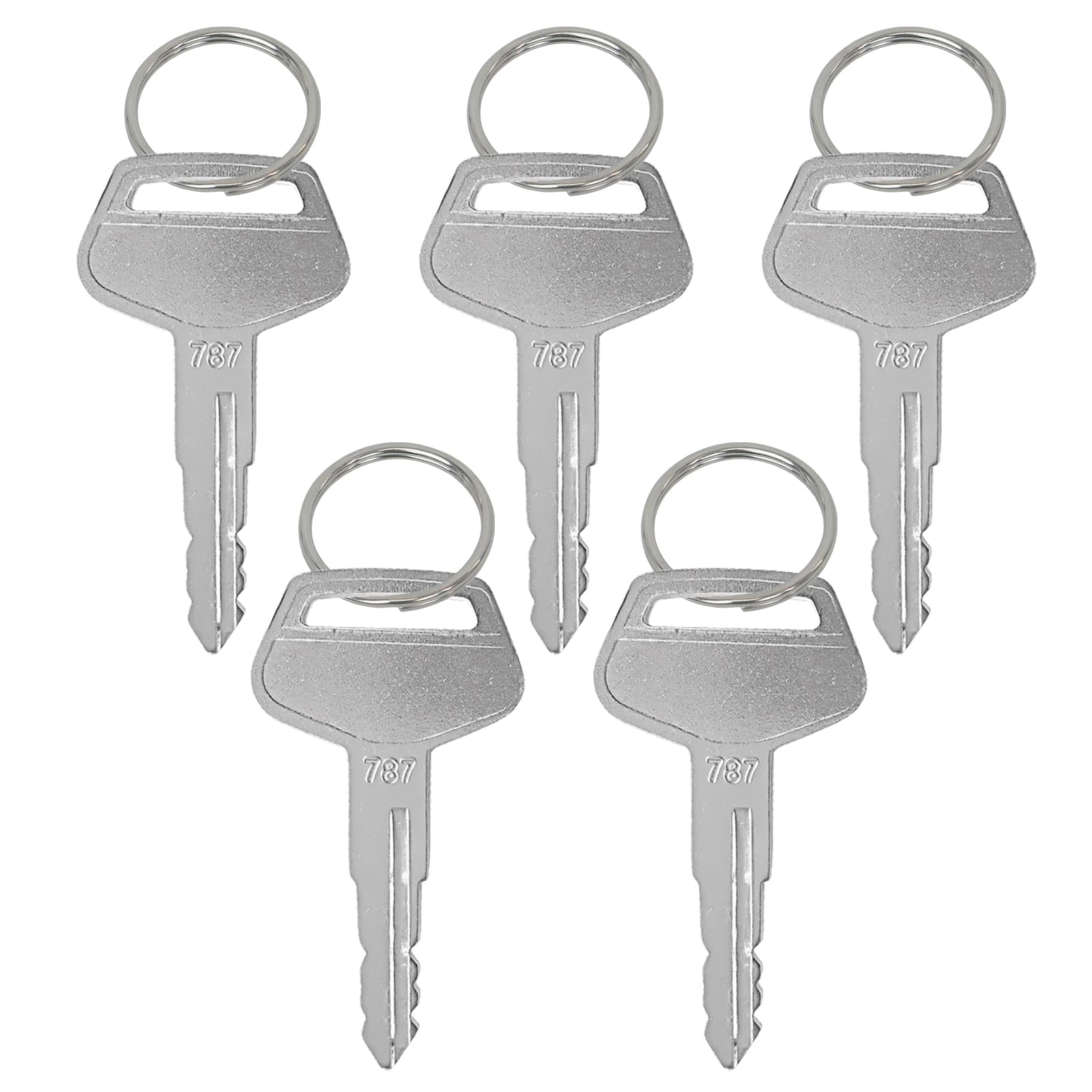 5 Pack 787 Ignition Key Compatible with Komatsu