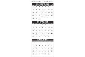 2025 Wall Calendar - 3 Month Hanging Calendar 2024