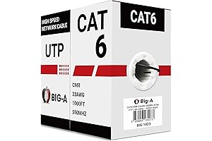 Big-A Cat6e Cable 1000 ft: Unsurpassable Ethernet Performance