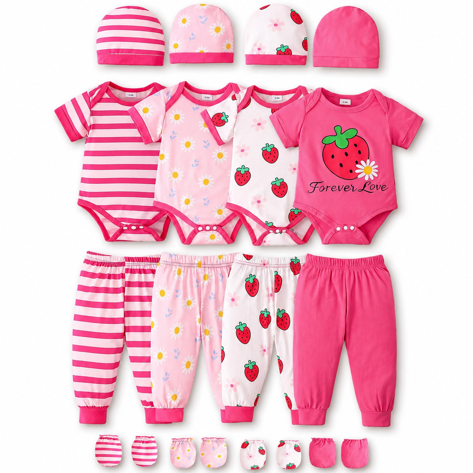 Baby Boy Girl Clothes Preemie Newborn Must Have Infant Essentials Outfits 20 Piece Clothing 0-18 Months