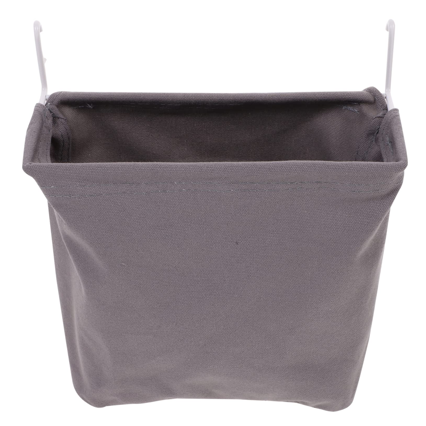 Amosfun 2 Pezzi borsa di stoffa piolo contenitore cesto porta oggetti da appendere tavola con picchetti organizzazione dei cestini cestino montato a parete Acciaio inossidabile