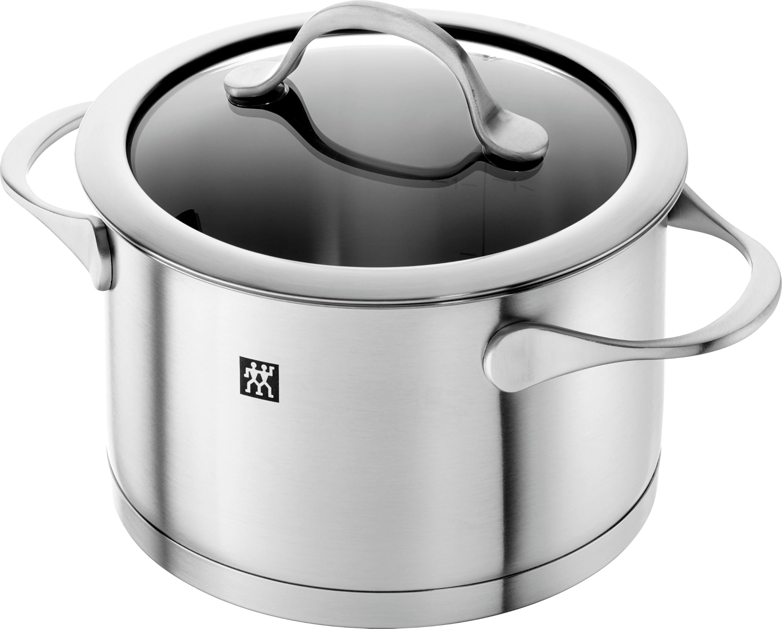 ZWILLING Essence Kochtopf-Set 5-teilig, Induktion, Edelstahl | Ergonomische Griffe, Schüttrand, Innenskala