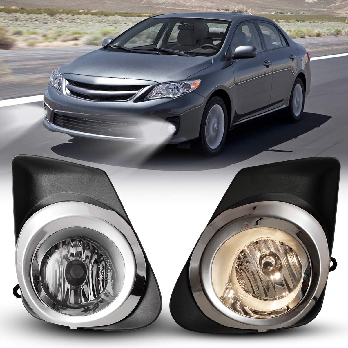 Buy Fog Lights Assembly for 2011 2012 2013 Toyota Corolla, NIXON