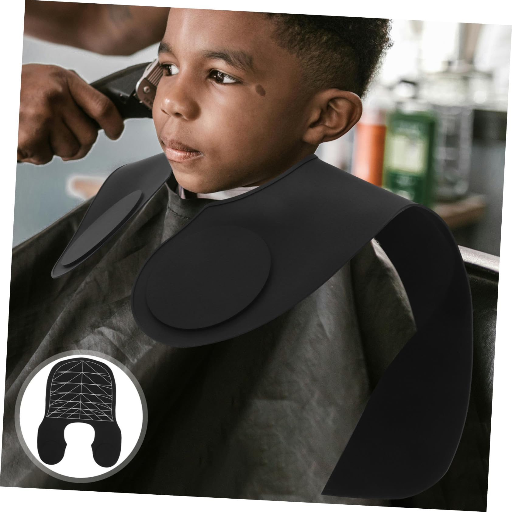 Capa de Silicona para Corte de Cabello Cuello Protector, Resistente y Adecuada para Proyectos de Peluquería y Permanentes en Salón
