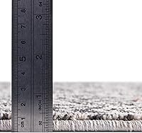 Vista 5 de Unique Loom Eco Trellis Collection - Alfombra de área - Osage (rectangular 2 pies 0 pulgadas x 3 pies 0 pulgadas, marfil carbón)