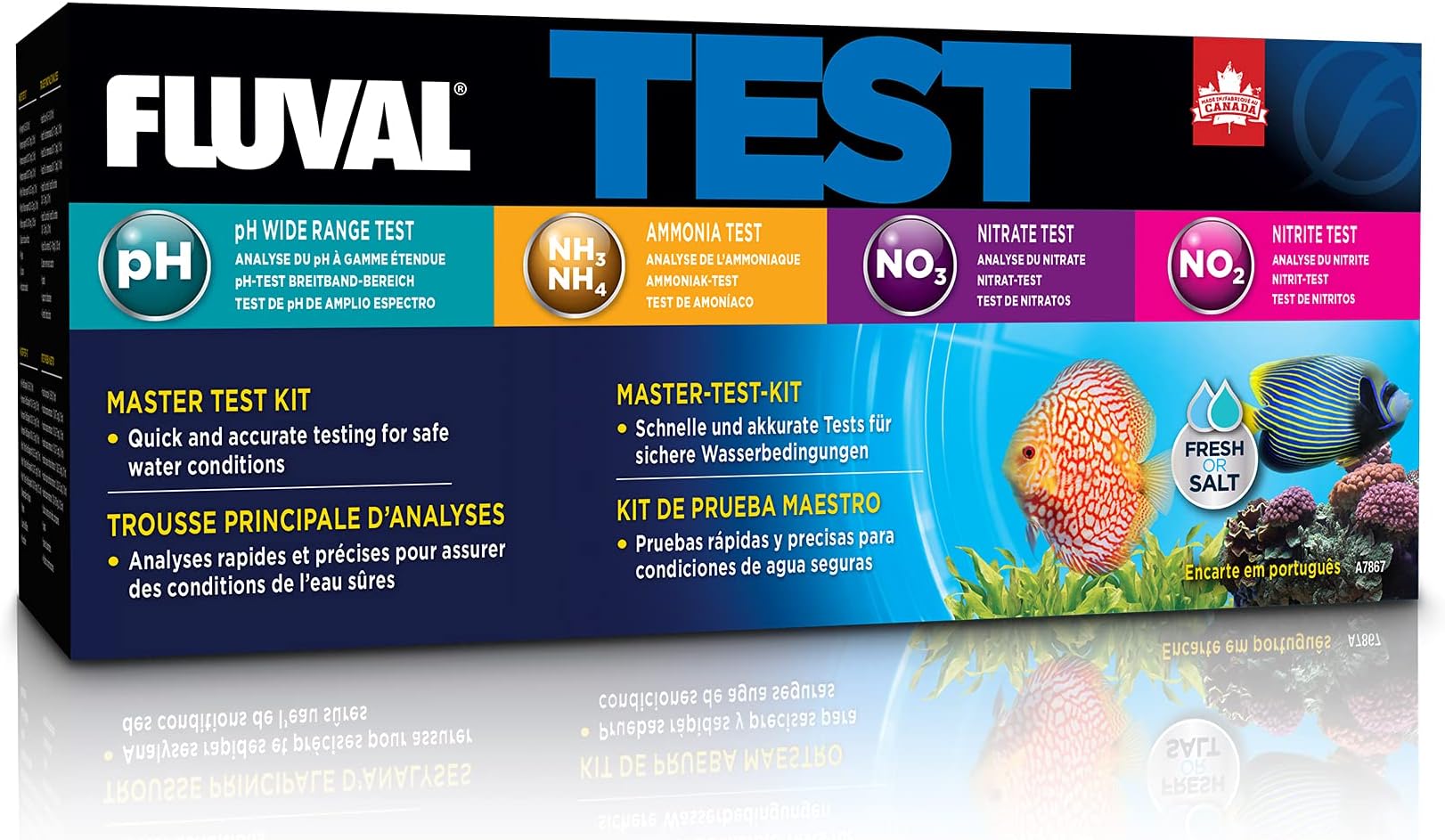 Master Test Kit for Aquarium Water, Freshwater & Saltwater Fish Tank Test