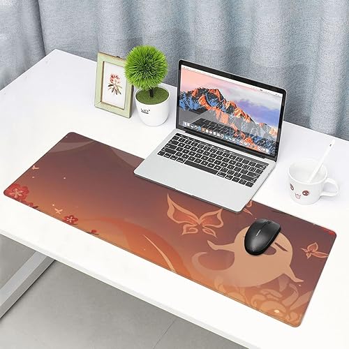 Miniatura 9 de Genshin Game Impact Hu Tao - Alfombrilla de mouse grande de goma antideslizante para suministros de oficina, computadoras, computadora de
