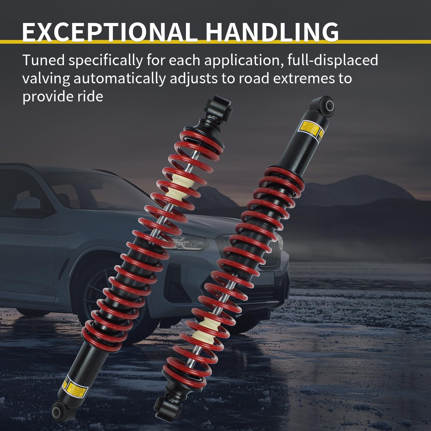 Rear Shock Absorber 58639 Coil Spring Assembly for 2006-2020 Cadillac Escalade Gmc Yukon Xl Chevy Tahoe Suburban 2 Pack