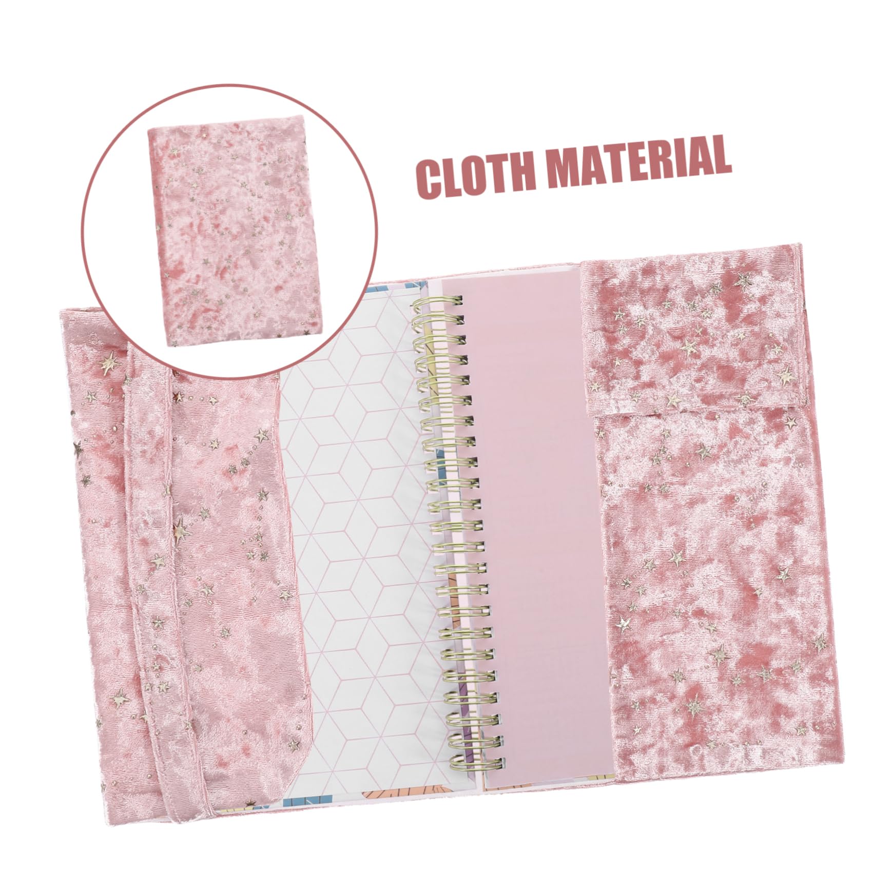 UKCOCO 3 Piezas de Libro de Terciopelo con Diseño Elegante Funda Protectora Mano para Libros Cuadernos y Textos Color Rosa para y Exposiciones
